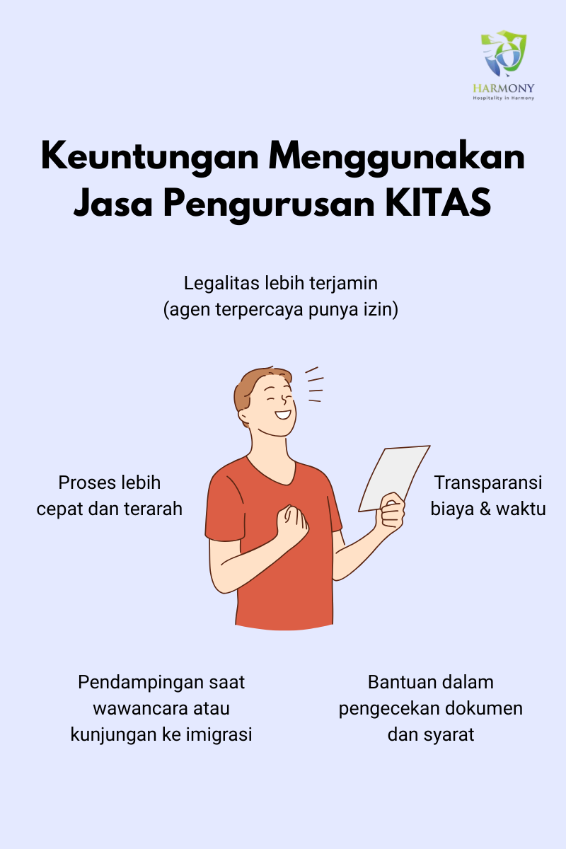 Keuntungan menggunakan jasa urus KITAS yang memudahkan setiap proses tahapan
